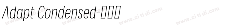 Adapt Condensed字体转换